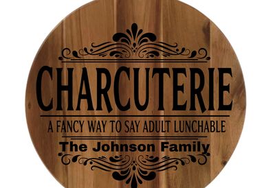 Custom made laser engraved cutting board