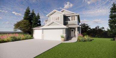 Offering 3D Exterior Rendering of  home