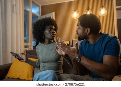 A couple having discussion with each other