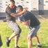 Practicing kneeing 