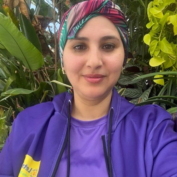 Portrait of Halima El Arbaoui, Mental Health and Wellbeing Support Worker at Lets-Talk2day CIC.