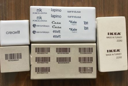 Seramik, barkod, logo, yüksek ısı, barcode, sanitaryware