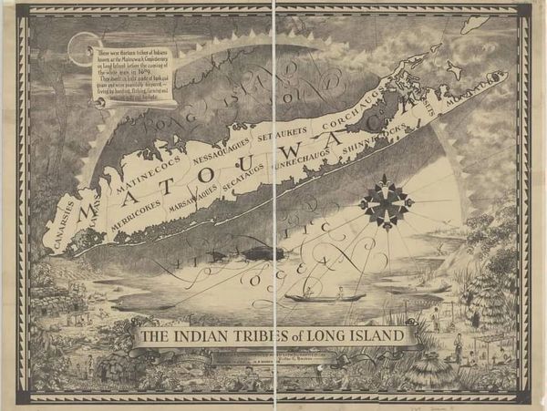 Map of Long Island showing the "13 Tribes" of Long Island