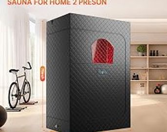 Infrared Sauna Box for 2 People. Portable with Steamer
