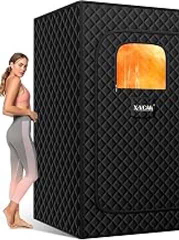 Portable Sauna for Home，Relaxation, Steam Sauna for Home with Steamer, Remote Control, Folding Chair