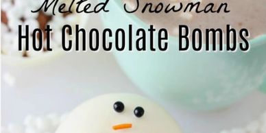 Snowman chocolate bomb