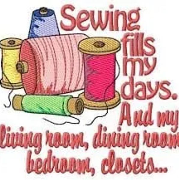 A quote about sewing