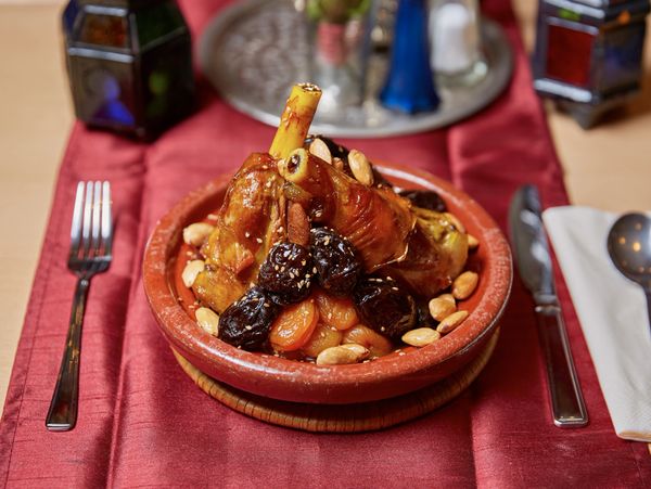 Moroccan lamb shank tagine