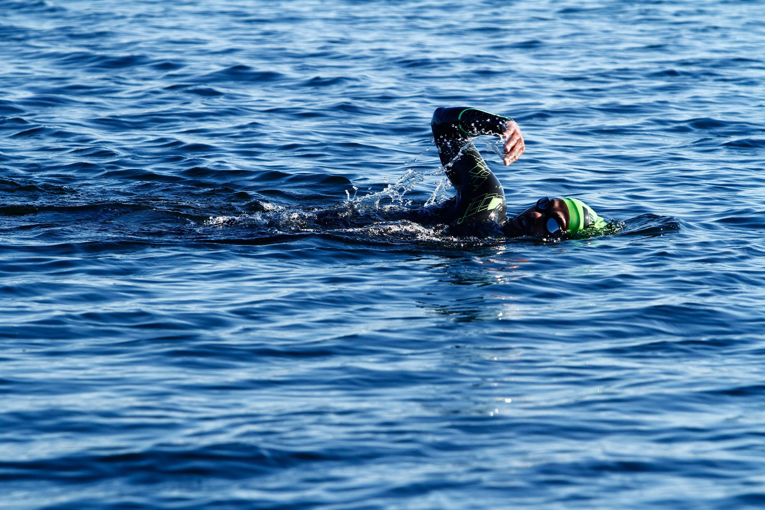 10km Swim Pic from Ultraman Triathlon in 2017