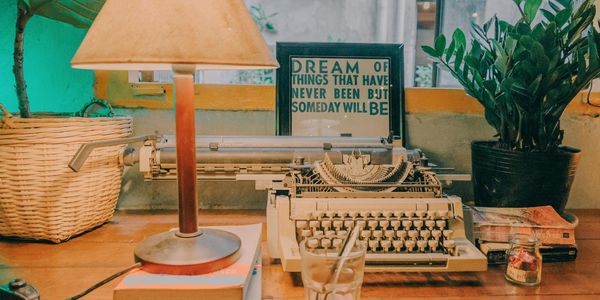 Generic picture of a typewriter on a desk