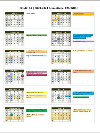2023 - 2024 Recreational Dancers Calendar

The calendar is subject to change, so please check regula