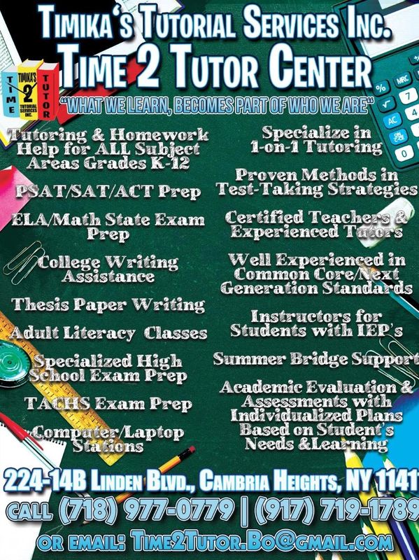 tutoring service flyer 