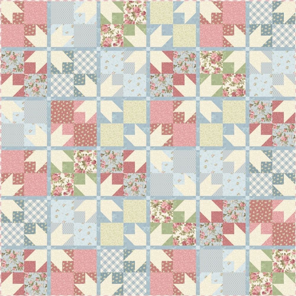 Marcus Fabric Just Rosy layer cake