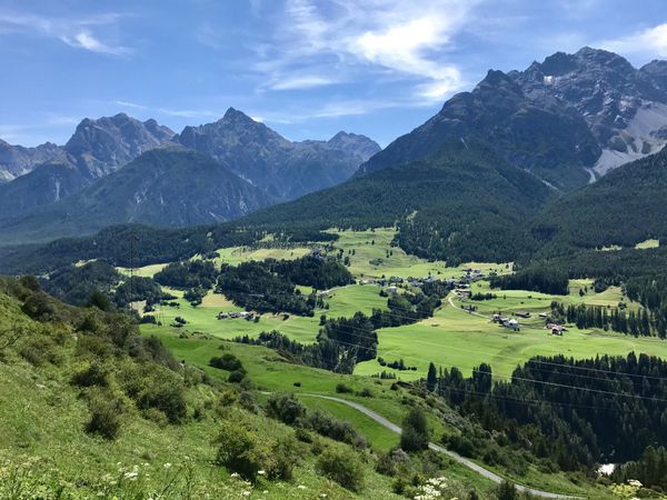 View from Ftan over Vulpera & Tarasp