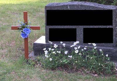Cemetery
Memorial Cross with flowers.  Made of all steel to be placed at your local or private cemet