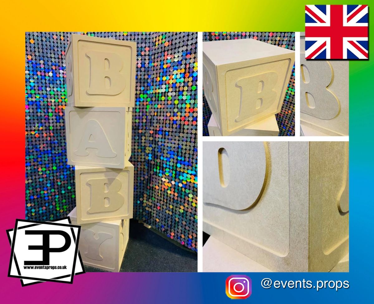 Baby Blocks Large Alphabet Blocks Decoration Baby Shower Large