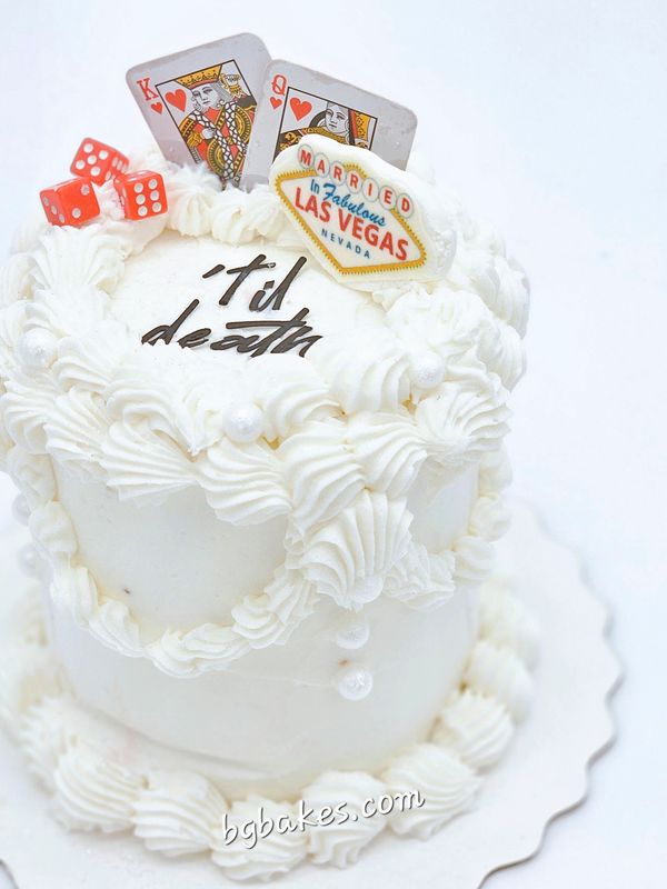 Till death bento wedding cake