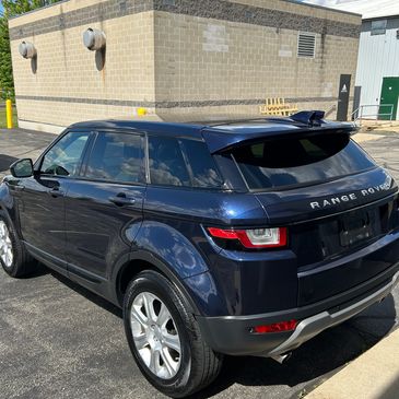 Range Rover Evoque that was paint corrected & ceramic coated by Bigboyz Detailing in Rock County Wi.