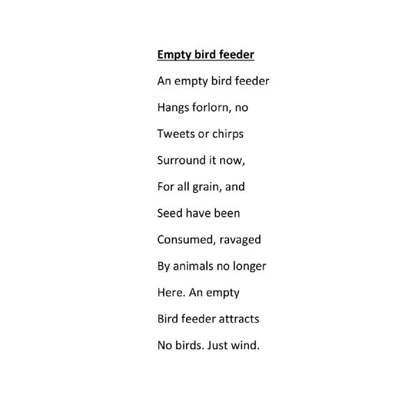 A poem about attraction and abandonment.