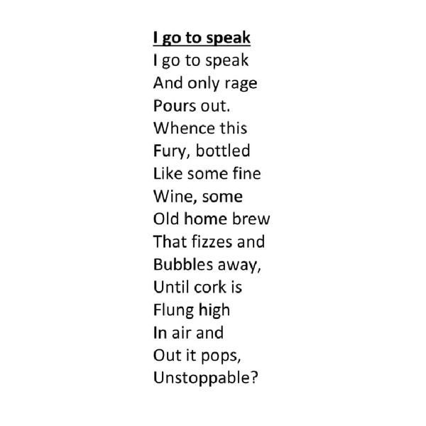 A poem about fury.