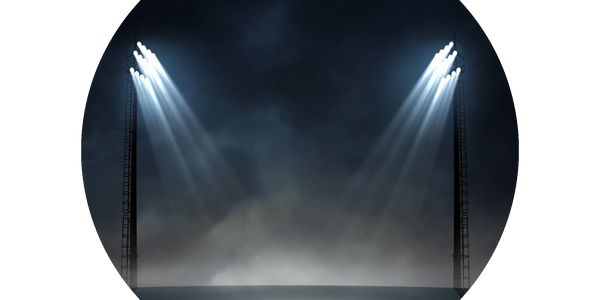 lights shining through clouds in an artistic way.