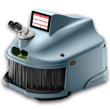 Soft Blue colored desktop laser welding system