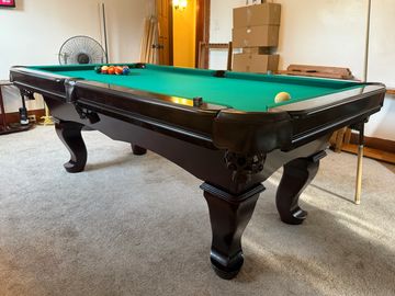 Table in the photo is the traditional mahogany finish. 