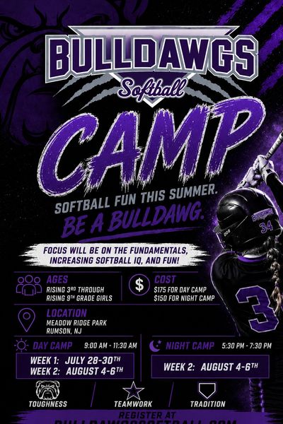 Bulldawgs Softball Camp offering fun and skill-building sessions this summer.