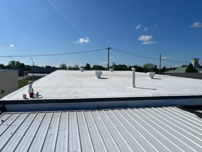 Commercial Roofing replacement in Blanchester Ohio. 