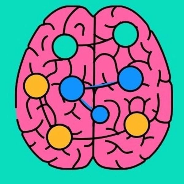cartoon image of synaptic connections in brain. executive leadership coaching. professional coaching
