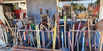 shovels rake pick axe tamper compacting pitch fork hand tool rentals in sw portland. 