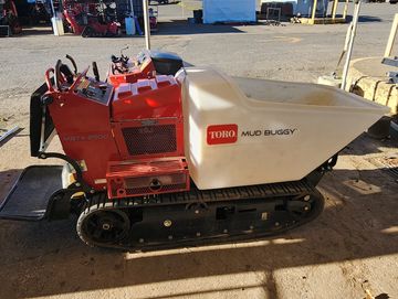 Toro mud buggy rental. For moving dirt, gravel, or concrete. Towed on a trailer and gas powered.