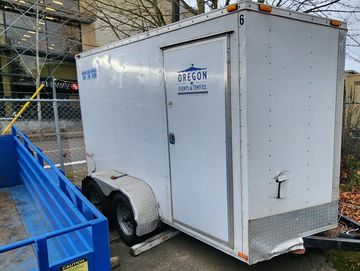 large heavy duty box trailers for moving storage and equipment hauling in portland and washington