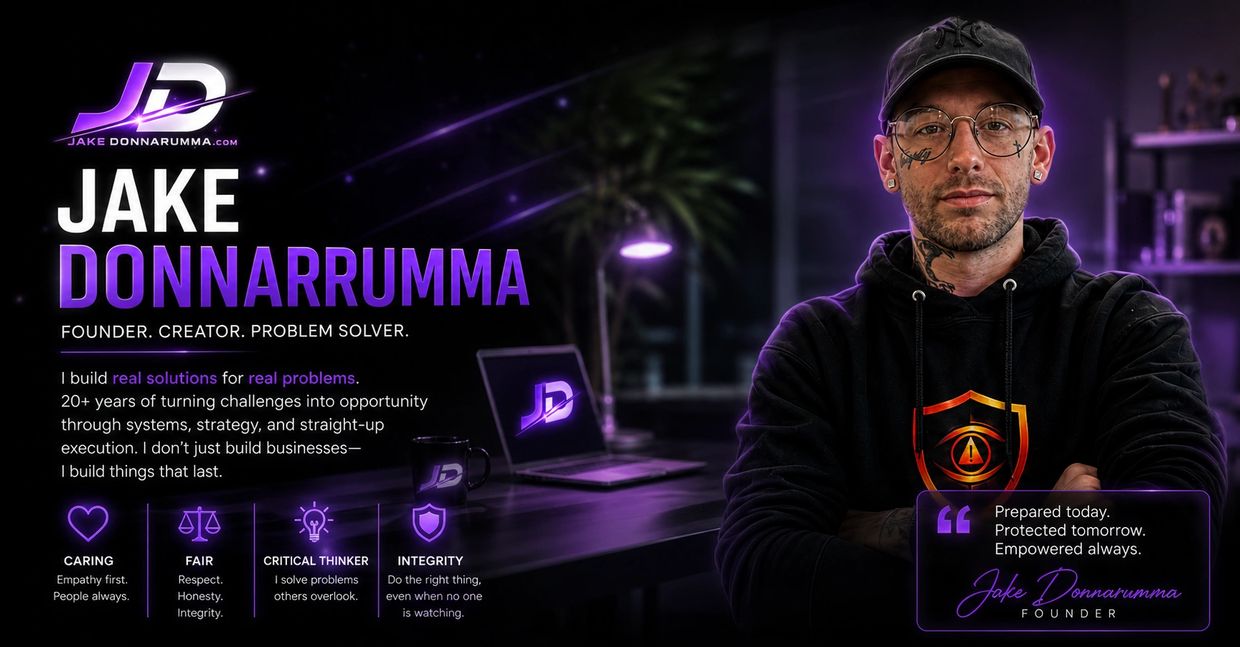 Jake Donnarrumma, founder and problem solver, offers real solutions with integrity and empathy.