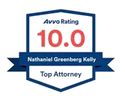 Nate Kelly's 10 out 10 Avvo Rating. 