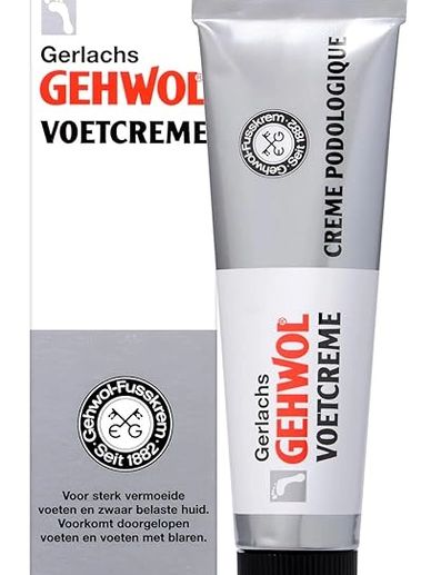 Tube of Gerlachs Gehwol foot cream for tired feet.