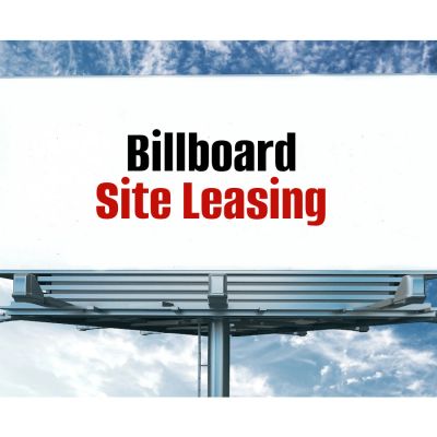 Billboard advertising space available for lease.