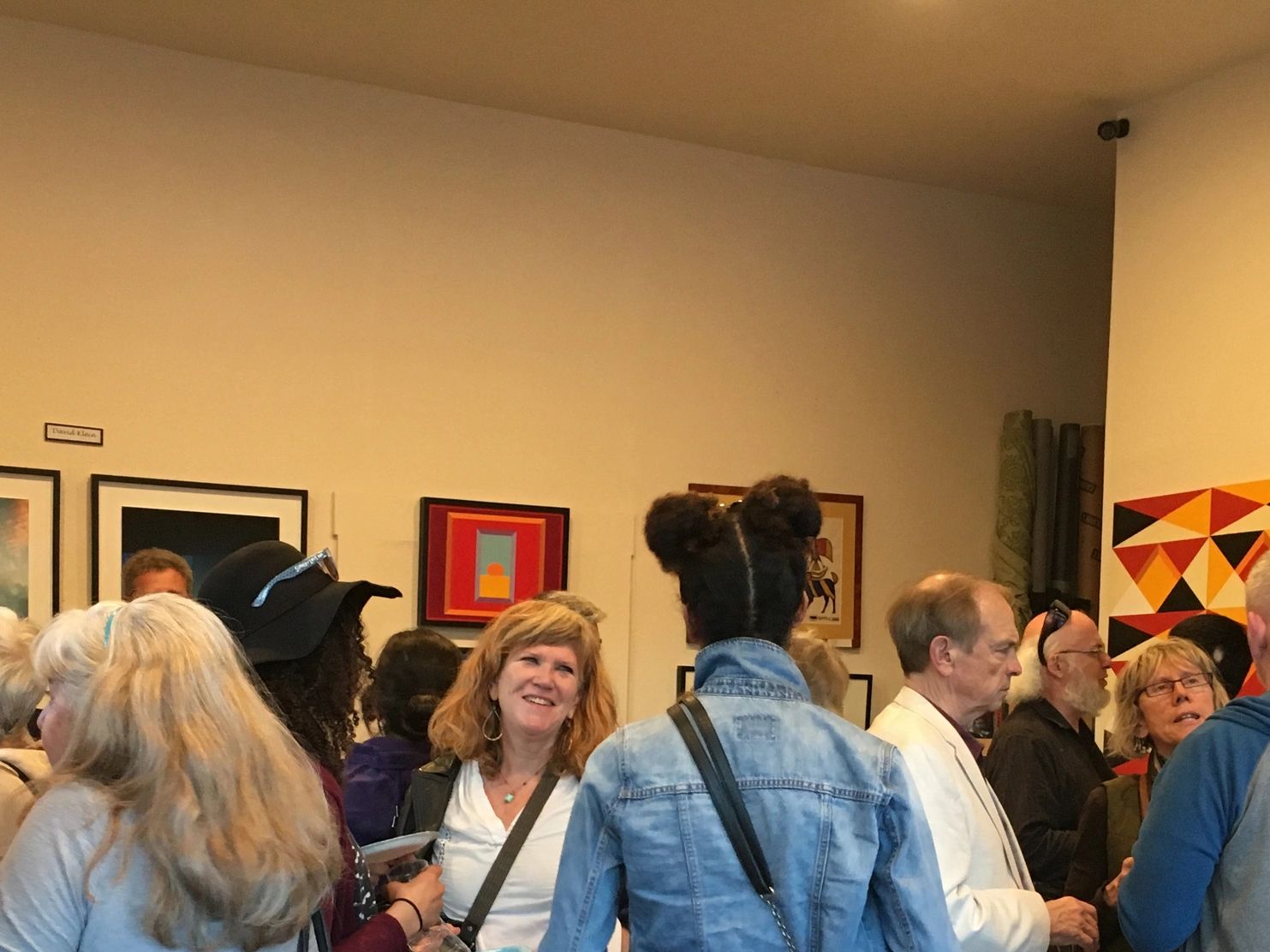 Gathering at Artist's Reception.