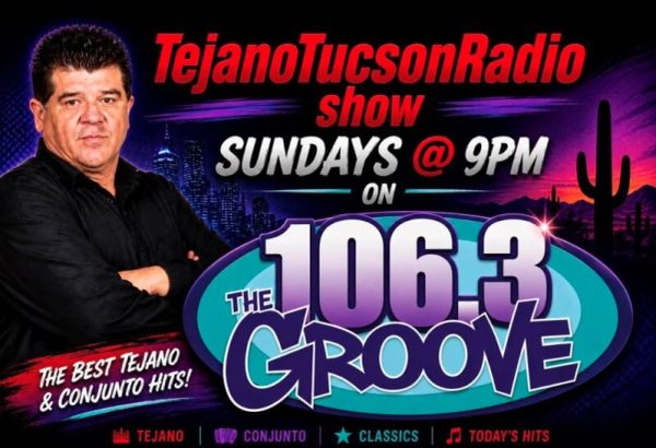 Radio show promoting Tejano and Conjunto music on 106.3 FM, Sundays at 9 PM.