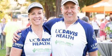 A picture of cyclists for the UC Davis Health team at Crush Challenge.