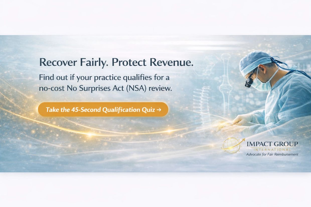 Recover Fairly, Protect Revenue. Find out if you qualify for a no cost No Surprises Act NSA review