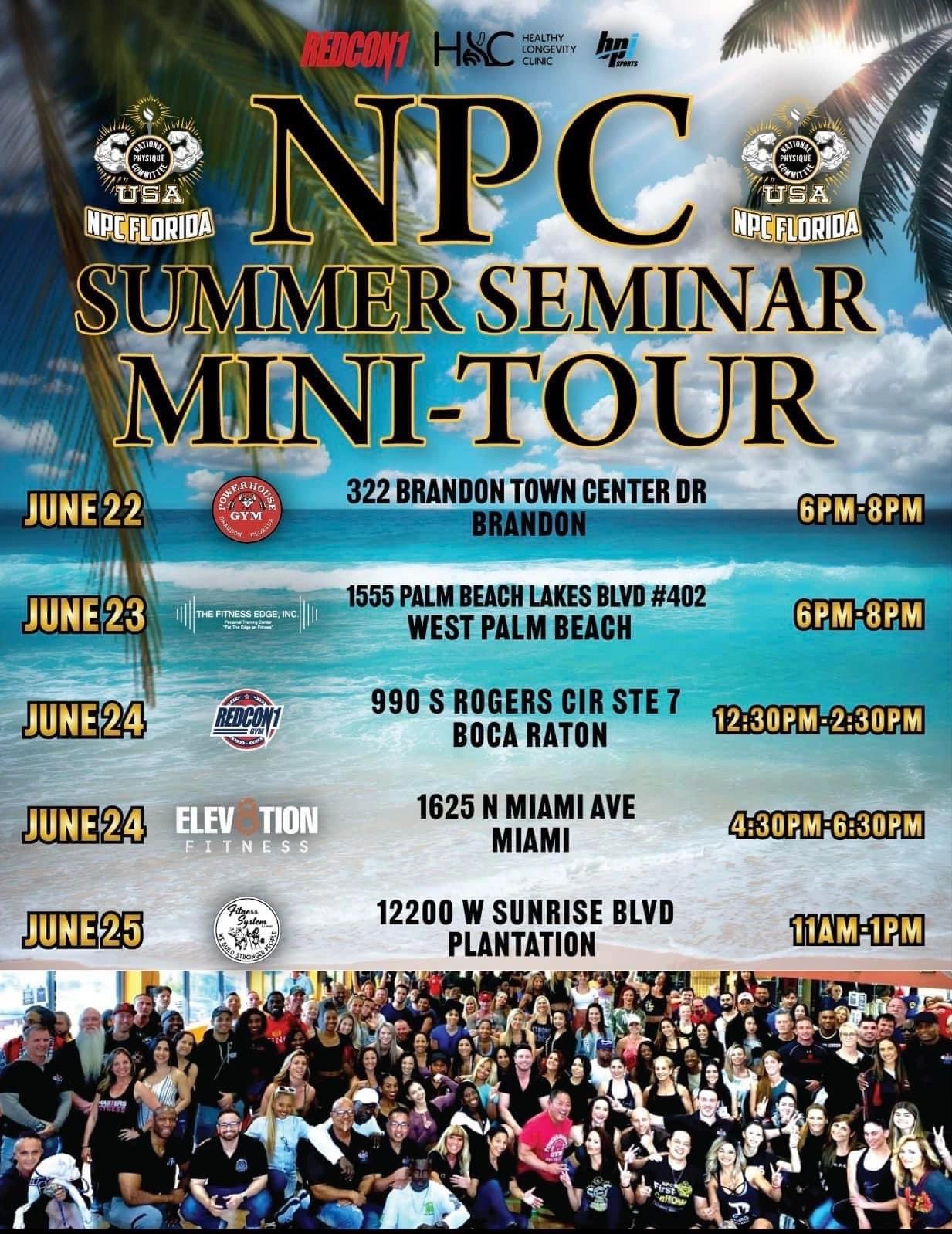 NPC Summer Seminar Tour Dates