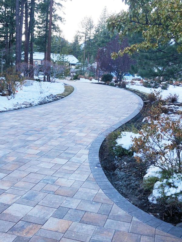 Paver driveway