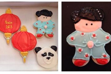 Decorated Chinese New Year, China Doll Cookies