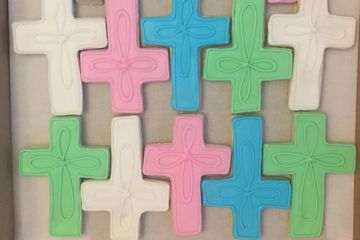 Decorated Cross Cookies