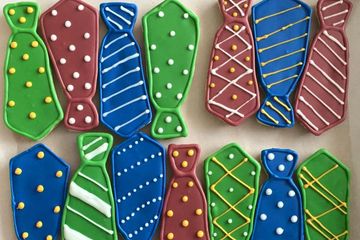 Decorated Tie Cookies
