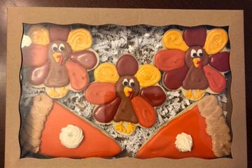 Decorated Turkey Cookie Gift Box