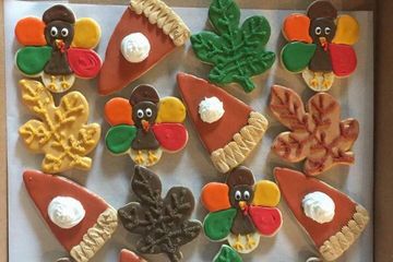 Decorated Thanksgiving Cookies