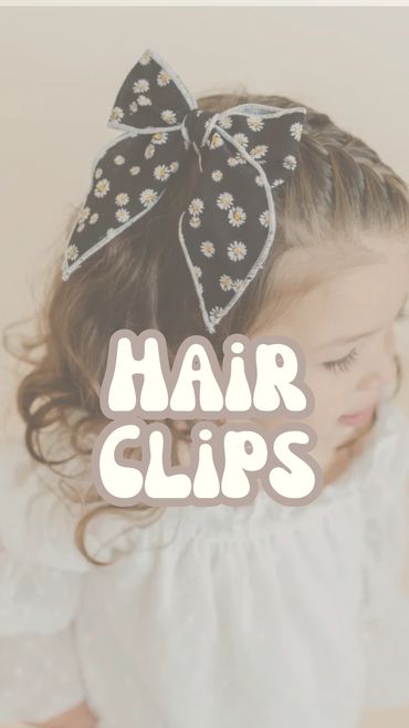 Hair bow clips for girls 