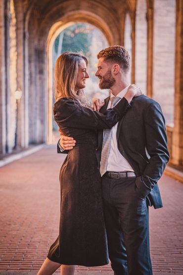 couple photo shoot looking each other 